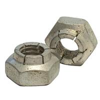 1/2"-13 Flex Type Lock Nut, Heavy Hex, Full Height, Carbon Steel, Cadmium